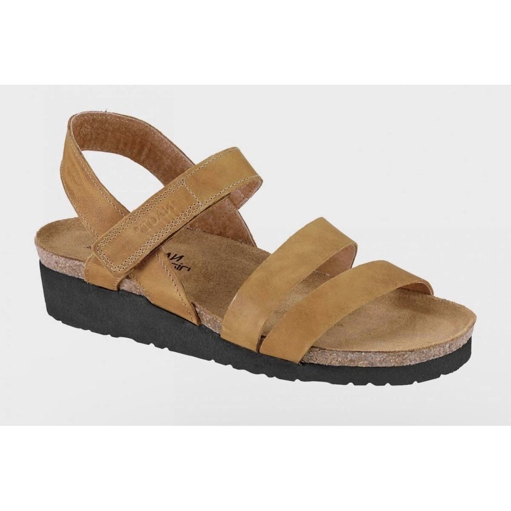 NIB $159 Naot Kayla Sandal Dune Nubuck 41 US 10 Strappy Slingback APMA Arch Supp
